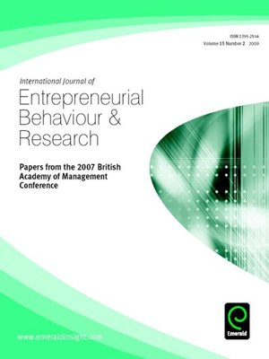 cover image of International Journal of Entrepreneurial Behaviour & Research, Volume 15, Issue 2